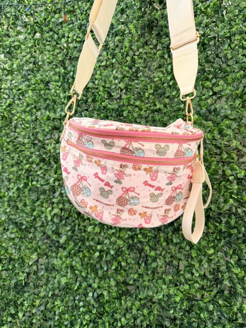Epcot Girl Crossbody Bag | Fanny Bag | Drink Around The World Park Bag | Disney Inspired Fanny Pack