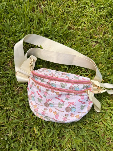 Epcot Girl Crossbody Bag | Fanny Bag | Drink Around The World Park Bag | Disney Inspired Fanny Pack